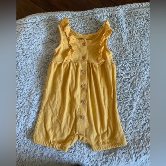 Yellow Ruffled Romper - Picture 1 of 4
